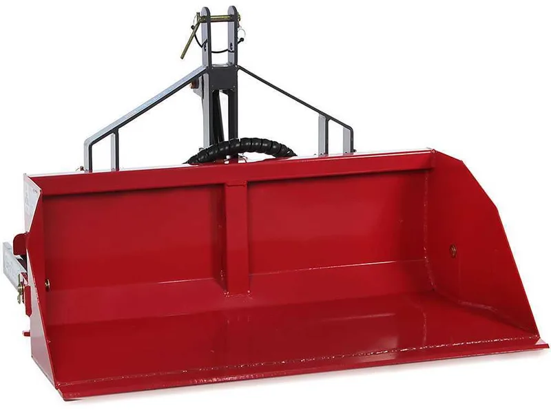 Godet hydraulique pour tracteur GeoTech de 140 cm - Série médium-lourd - capacité charge 500 kg