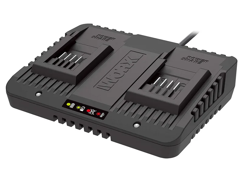Chargeur standard WORX WA3772 - 20V - Double attache