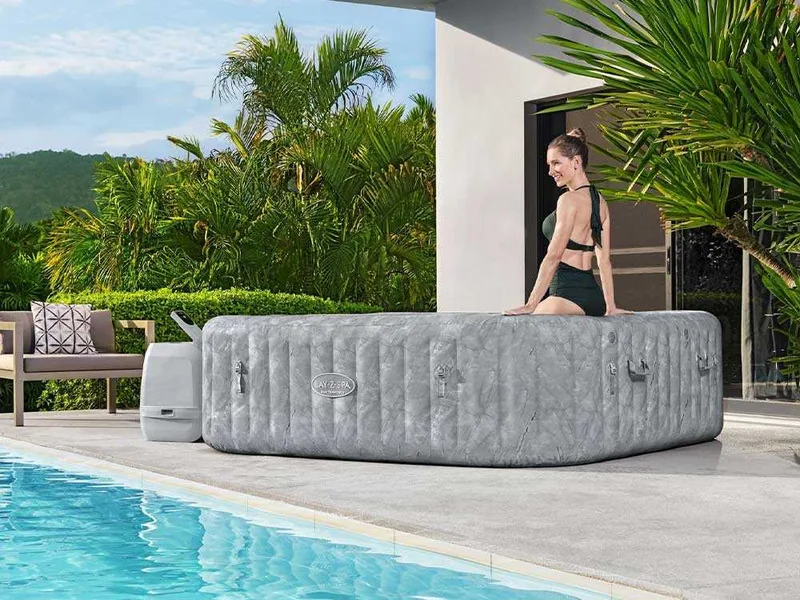 Bestway Lay-Z-Spa San Francisco HydroJet 6001Q - 230x230x71 cm - Spa gonflable à hydromassage