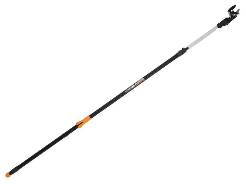 Fiskars UP86 - Coupe-branches télescopique professionnel - perche de 240/400 cm + scie de 45 cm - Ø 32 mm