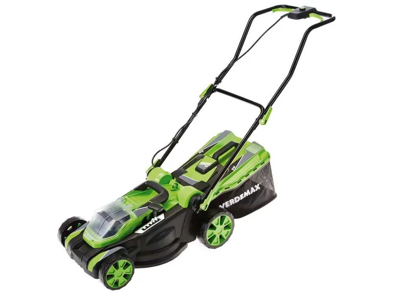Tondeuse à gazon à batterie Verdemax RS20 - 2 Batteries 20V/2.5Ah - Amplitude de coupe 38 cm