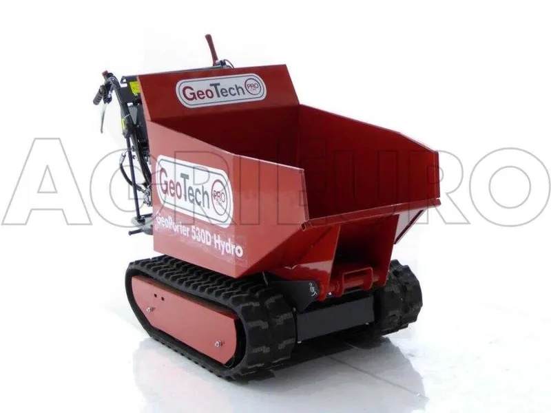 Brouette à moteur GeoPorter 530D Hydro avec benne dumper hydraulique 500 kg