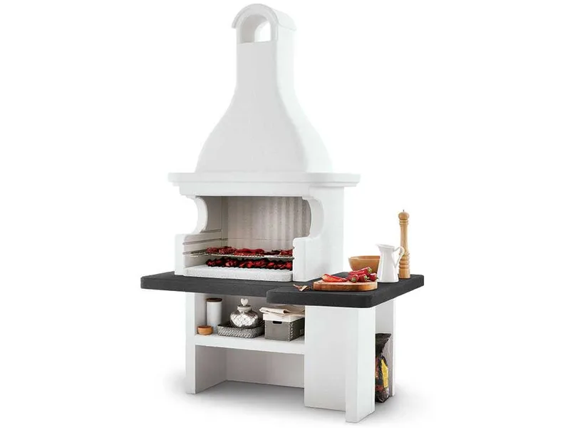 Palazzetti Mauritius - Barbecue à bois et charbon en maçonnerie