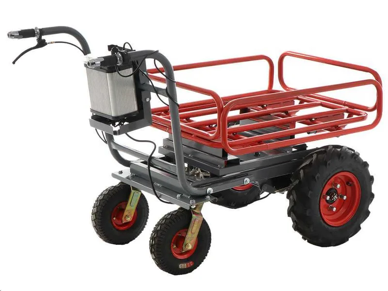 Brouette électrique à batterie GeoTech CAR 300T-T PLUS - Batterie de 40V et 6 Ah