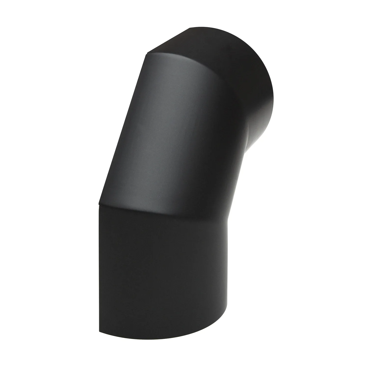Raik Basic écran thermique 180mm noir latéral pour coude 3 pièces 90° pour tuyau de fumée / conduit de fumée