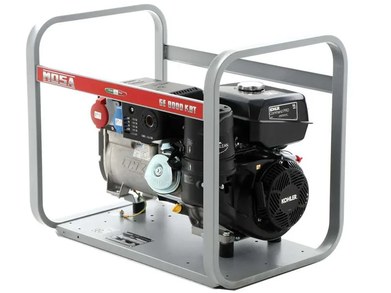 MOSA GE 8000 KBT - Groupe électrogène à essence 6.4 kW - Continue 5.6 kW Triphasé - Moteur Kohler CP CH440