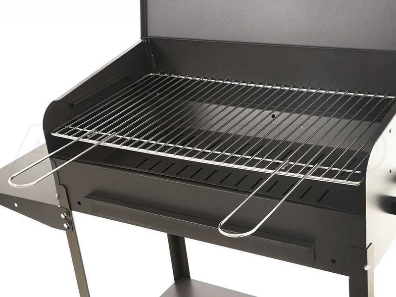 Mille Vanessa Small - Barbecue à charbon en fer artisanal - 47,5x37 cm