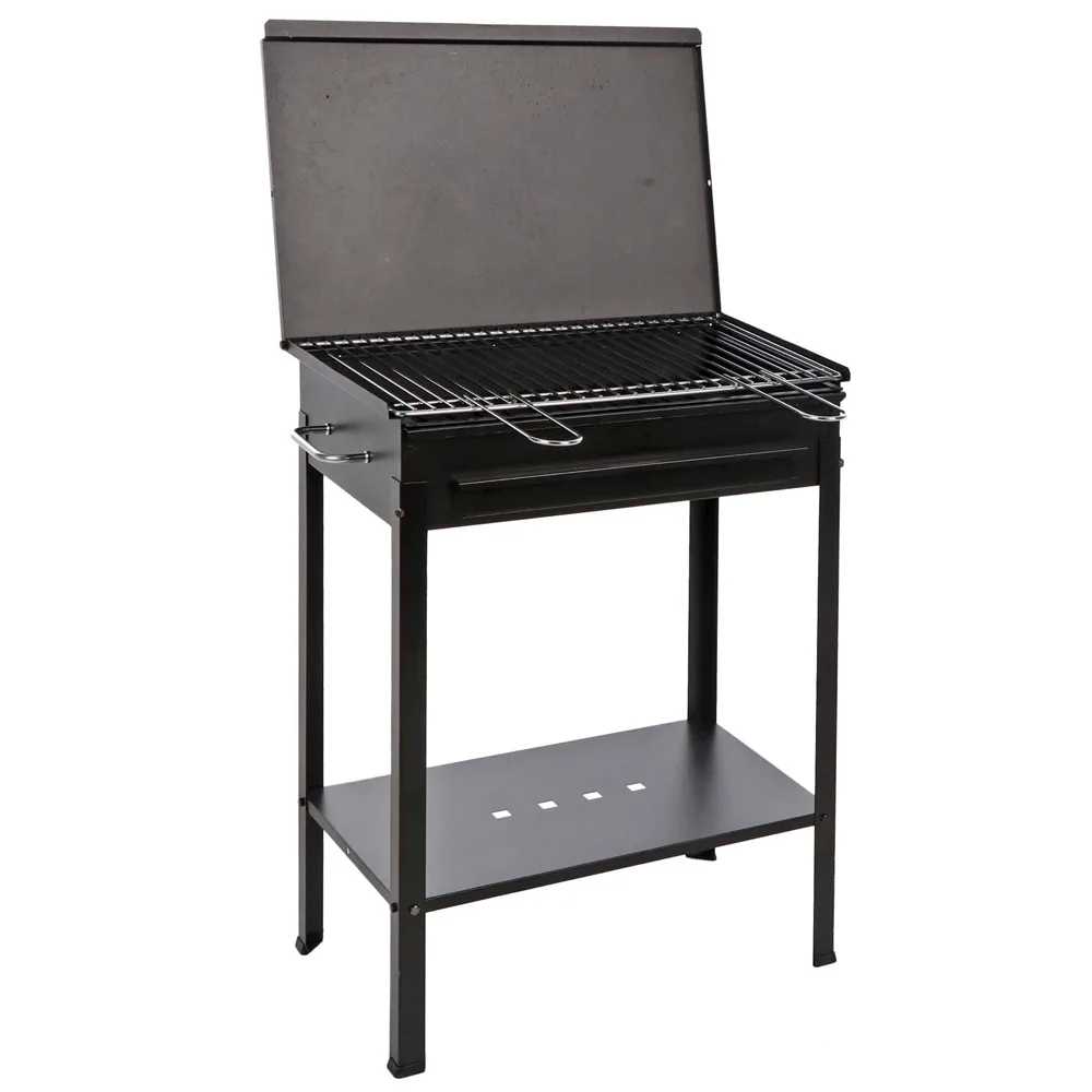 Mille Stromboli Medium - Barbecue à charbon en fer artisanal - 47,5x37 cm