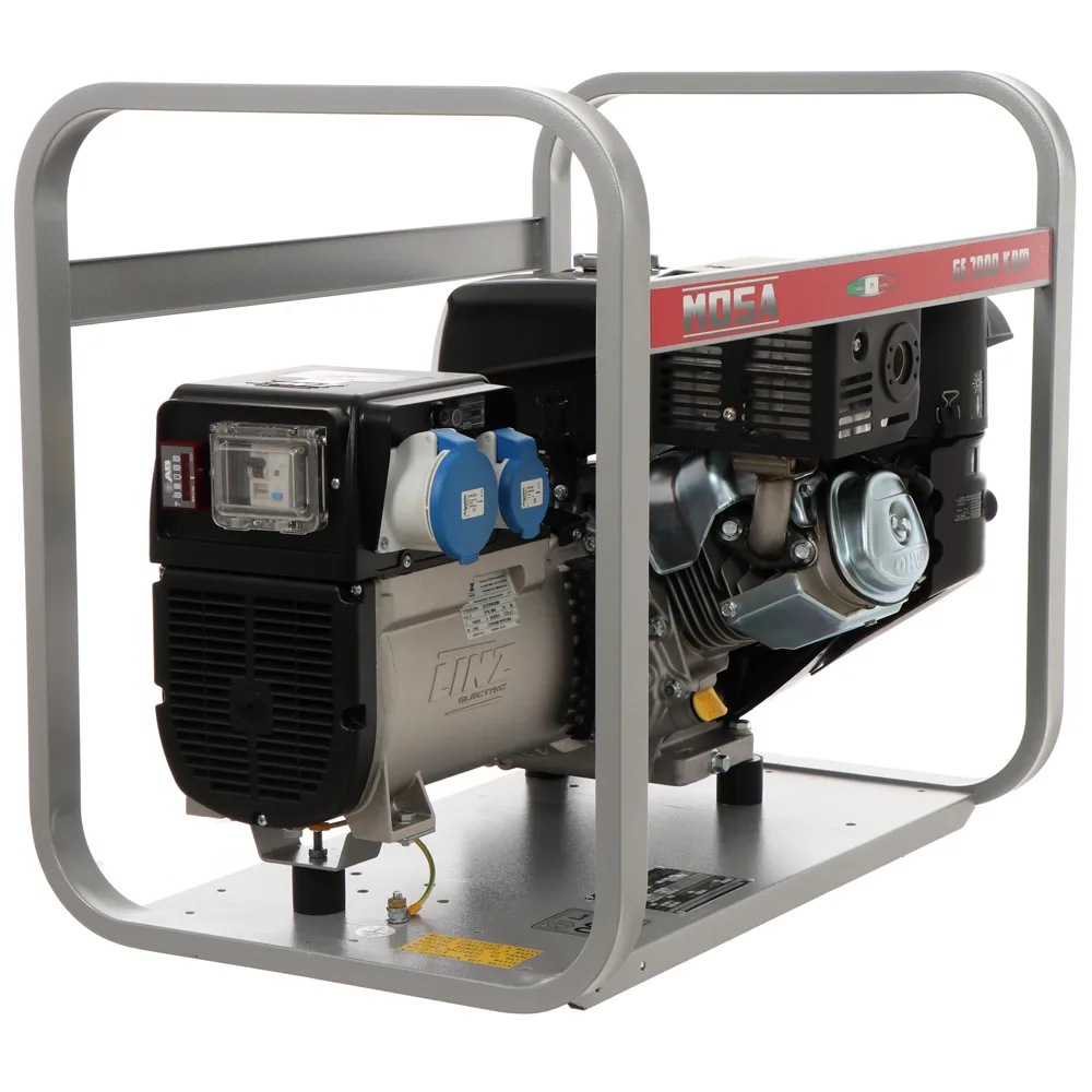 MOSA GE 7000 KBM AVR - Groupe électrogène à essence avec AVR 6.5 KW - Continue 5.4 kW monophasé - Moteur Kohler CP CH440