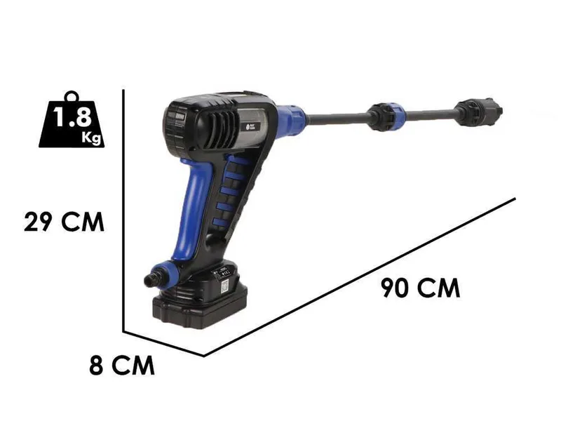 Annovi & Reverberi AR BC 250 DSS - Pistolet nettoyeur haute pression - 24 Bar - 18V 2.5Ah