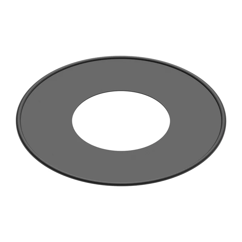 Raik Lifestyle rosace 150mm noire avec joint pour tuyau de fumée / conduit de fumée
