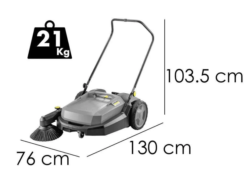 Karcher KM 70/20 C - Balayeuse manuelle à poussée - avec bac de ramassage