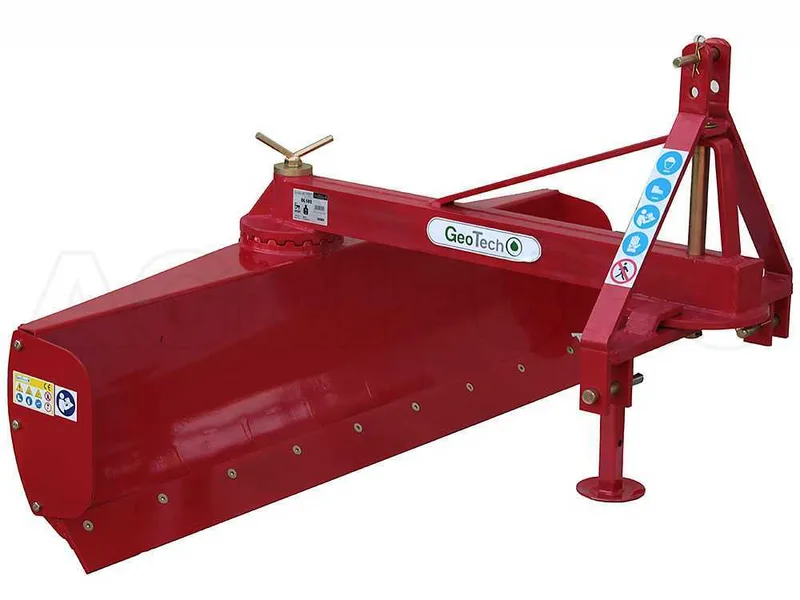 Niveleuse pour tracteur GeoTech DL180 à rotation lame 360° et Bras orientable