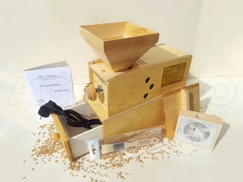 WIDU Widukind Mod. 1 - Moulin à farine en bois de bouleau - 400W