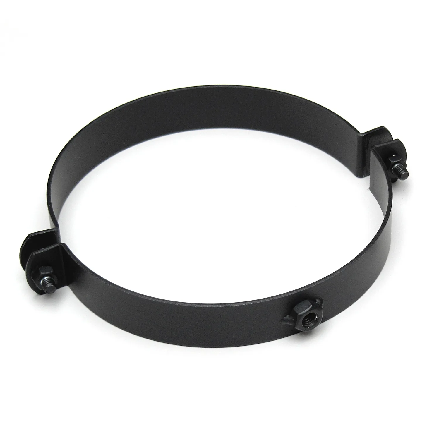 Collier de tuyau noir pour conduit de fumée / tuyau de poêle 250mm - Raik