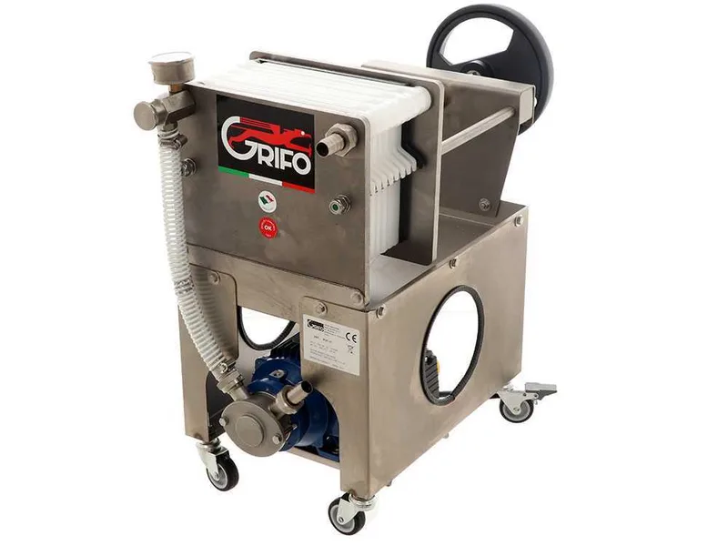 Grifo Professional FCP10-Olio - Filtre à plaques pour huile sur chariot - Pompe INOX
