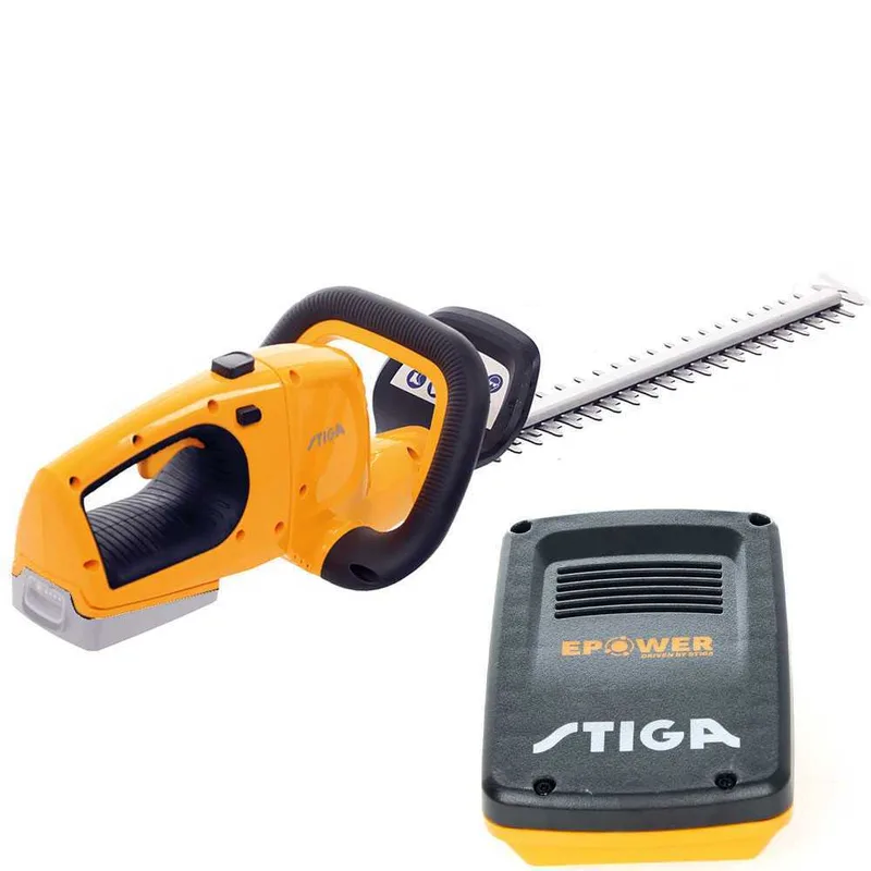 STIGA HT 100e KIT - Taille-haie à batterie - 20V/2Ah - Lame de 55 cm