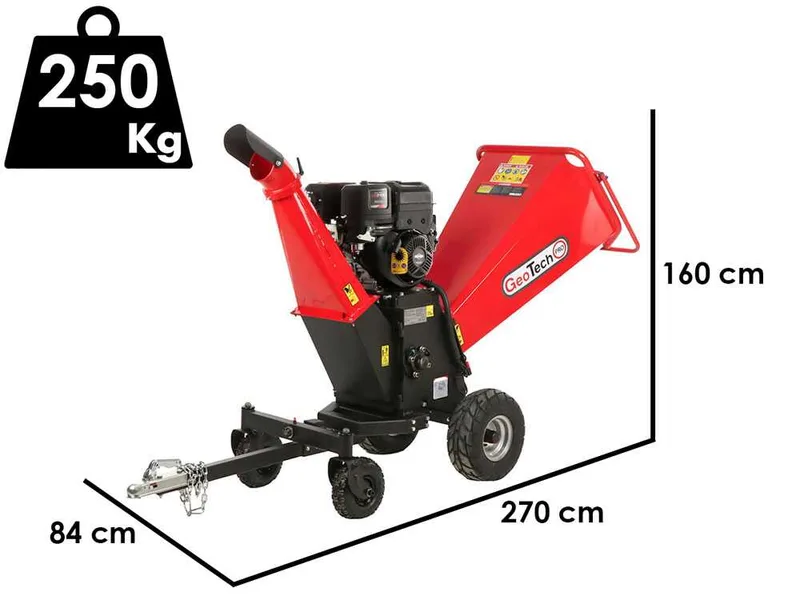 GeoTech Pro PCS 160 BSE PRO - Broyeur thermique professionnel - Moteur B&S XR2100