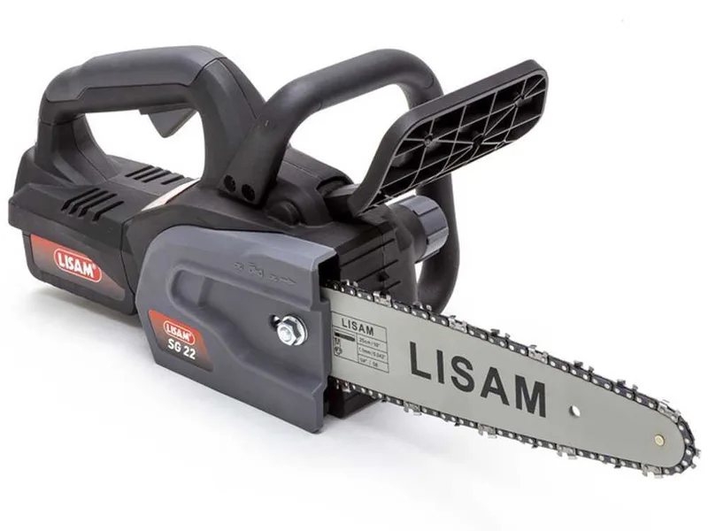LISAM SG 22 - Tronçonneuse à batterie 2 x 18 V 2 Ah - Guide 25 cm