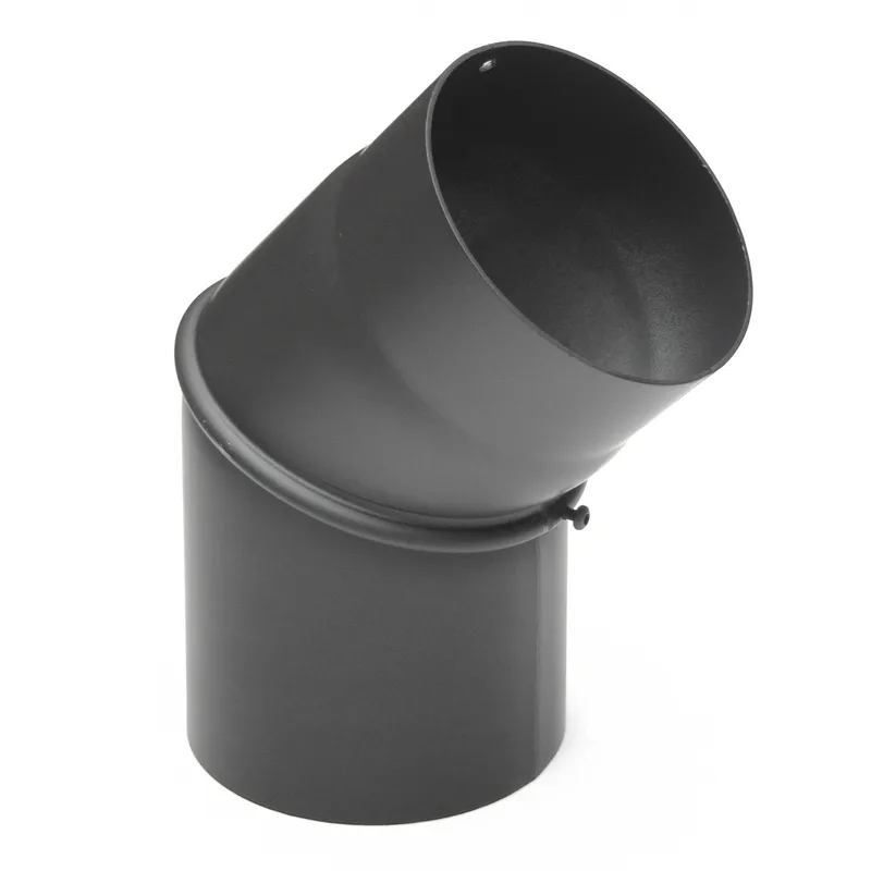 Raik Basic coude de tuyau de fumée 150mm gris fonte 0–45° sans porte pour tuyau de fumée / conduit de fumée