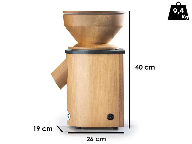 Mockmill professional 200 - Moulin à farine en bois et structure HI-MACS - 600W