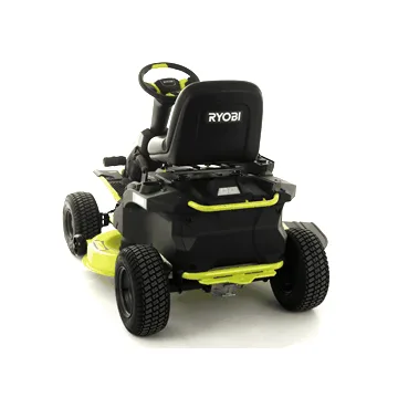 Tracteur tondeuse à batterie Ryobi RM480E - Coupe mulching - Éjection latérale - 4 x 12V au plomb liquide