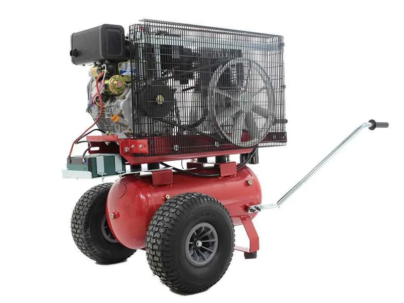Motocompresseur avec moteur diesel AgriEuro GVD 50/700 AE compresseur thermique à gasoil démarrage électrique