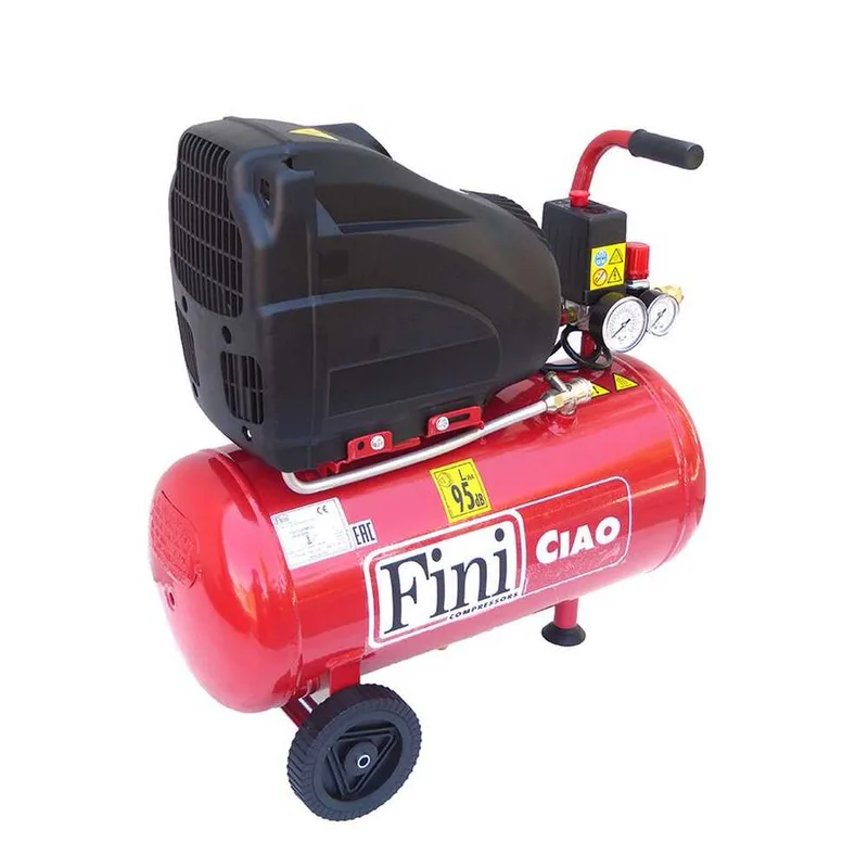 Fini Ciao 24 - Compresseur d'air électrique portatif monophasé, oil-less - Moteur 1.5 CV - 24 L