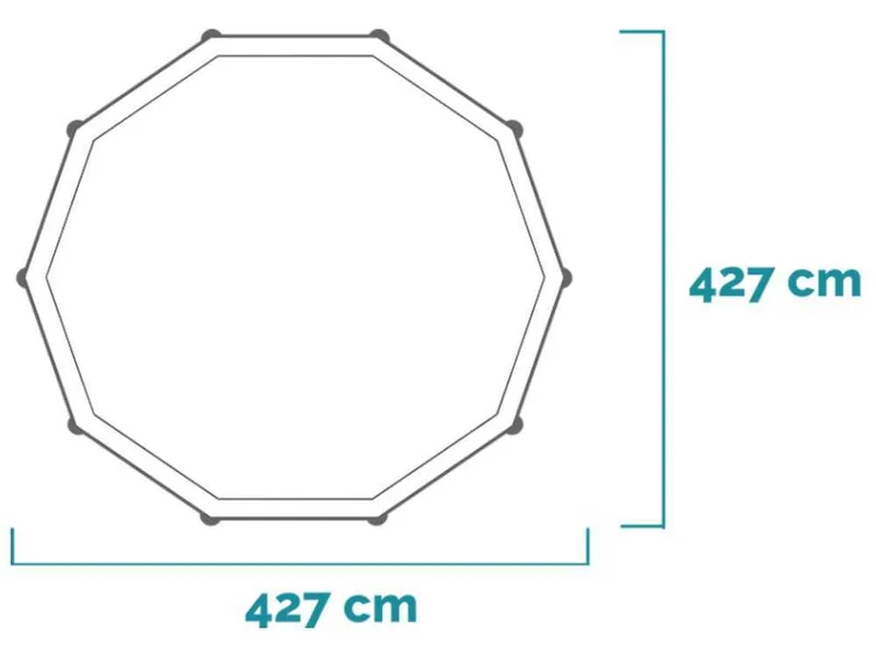 Intex Prisma Frame Clearview 26722NP - Ø427x107 cm - Piscine Ronde