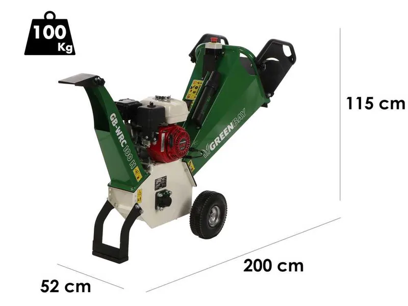 GreenBay GB-WRC 100 H - Broyeur thermique professionnel - Moteur Honda GX200 de 6.5 CV