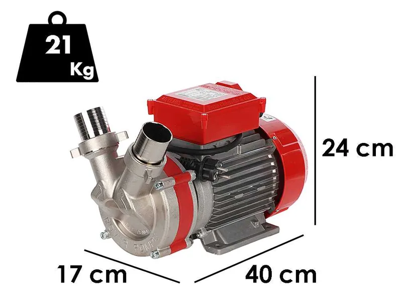 Rover Novax 50 M - Pompe électrique de transfert en alliage anticorrosion - Monophasée - 230 V