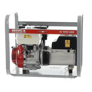 MOSA GE 7000 HBM - Groupe électrogène à essence AVR 6 kW - Continu 5 kW Monophasé - Moteur Honda GX390