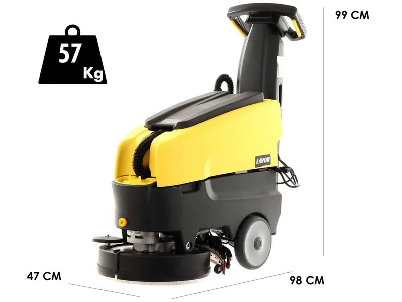 Lavor L1.5 36E - Autolaveuse électrique - 3 en 1 : lave, sèche et aspire