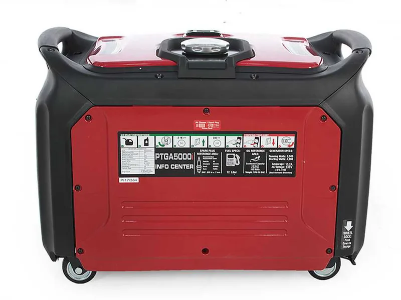 GeoTech Pro PTGA 5000i - Groupe électrogène inverter 4 kW monophasé silencieux avec ATS - dem. électrique