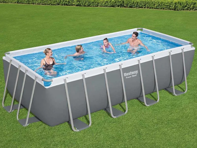 Bestway Power Steel 56671 - 488 x 244 x 122 cm - Piscine hors-sol