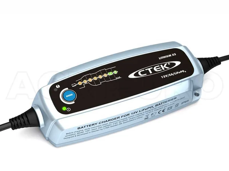 Ctek lithium xs - Chargeur de batterie/mainteneur de charge - 8 étapes - batteries 12V au lithium-fer-phosphate