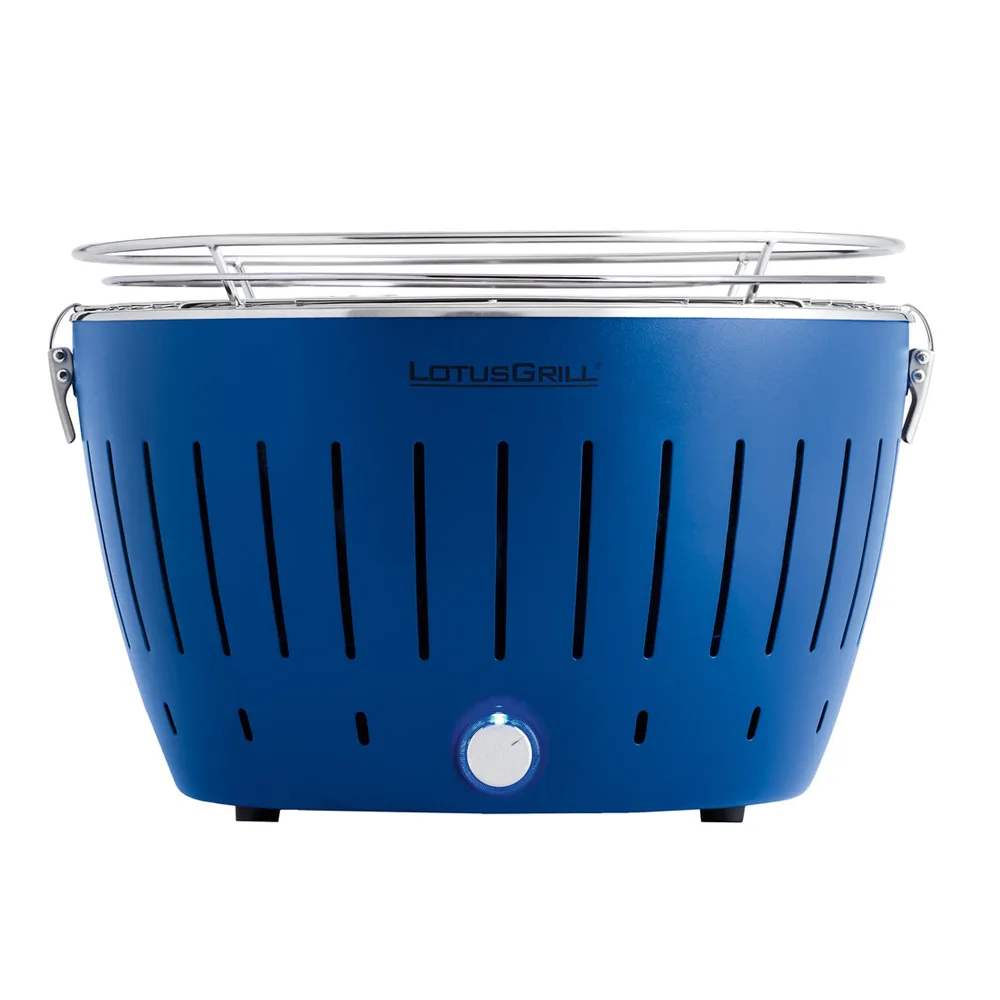 LotusGrill LG G34 U BL - Barbecue portable pour l'extérieur - Coque bleue