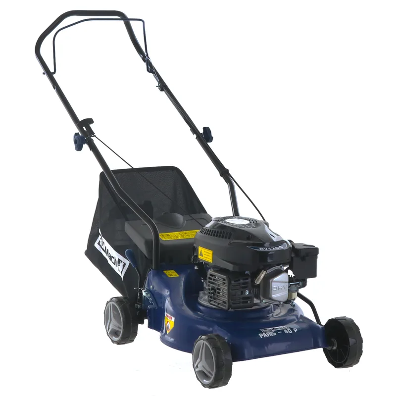 Tondeuse à gazon BullMach PARIS - 40 P à poussée manuelle - Moteur thermique 4HP - Coupe 40cm