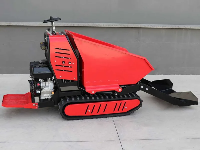 AMA TAG500TDH - Brouette à chenilles avec benne dumper hydraulique 500Kg - Transmission hydrostatique