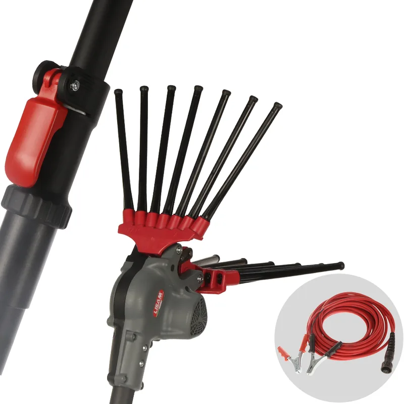 Lisam Oliwatt 3 - Peigne vibreur électrique à batterie de type automobile avec câble inclus - Perche télescopique de 230 à 325 cm
