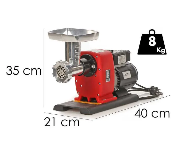 NEW O.M.R.A. TC8 - Hachoir à viande électrique - 370 W