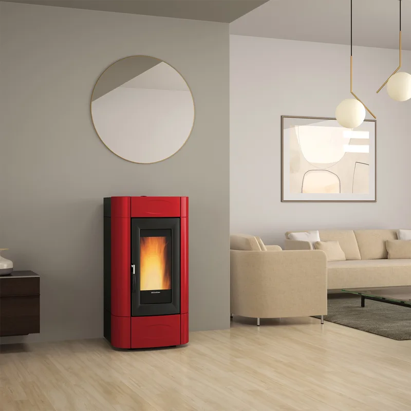 Extraflame Isidora Idro H16 5.0 Evo Poêle à granulés bouilleur Evolution Line bordeaux