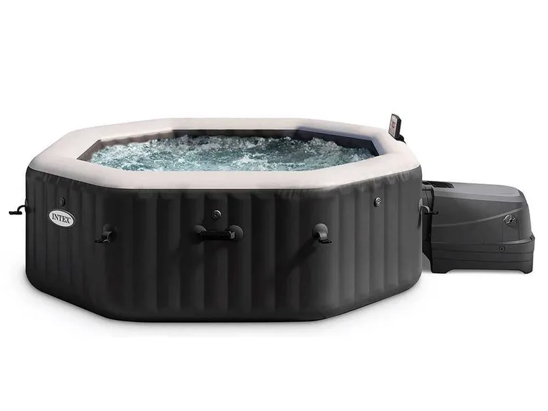 Intex Octogonale Jet & Bubble Deluxe 28462EX - Ø218x71 cm - Spa gonflable à hydromassage