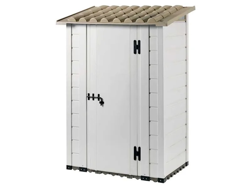 Garofalo Tuscany 100 - Abri de jardin - Avec toit à une pente - 122,5 x 82,5 x 201 cm