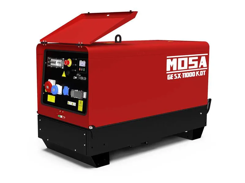 MOSA GE SX-11000 KDT - Groupe électrogène insonorisé 8.8 kW - Continu 8 kW Triphasé - Moteur Kohler KDW702