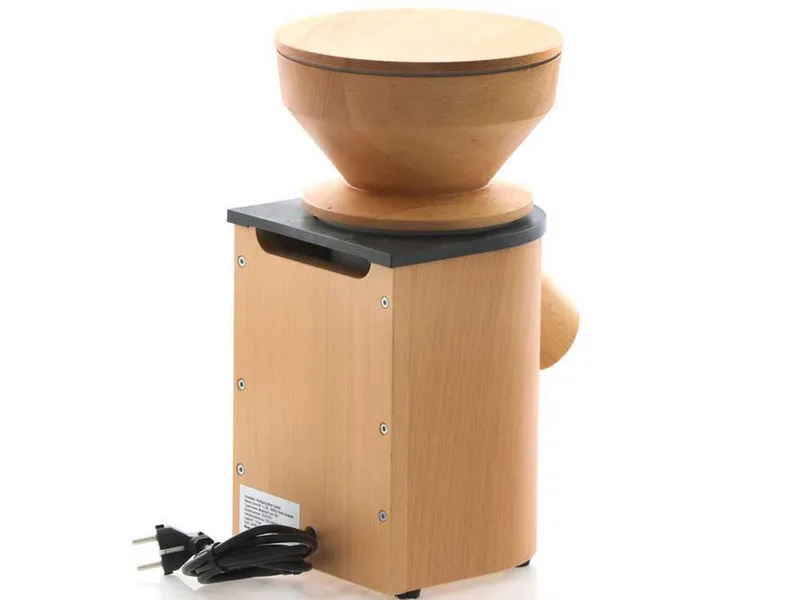 Mockmill Lino 100 - Moulin pour farine en bois avec meules en pierre - 360W