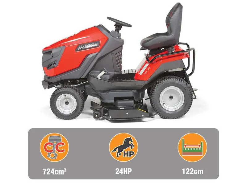 Snapper STX122 - Tondeuse autoportée - Briggs & Stratton 724 cm³ - Éjection arrière et mulching