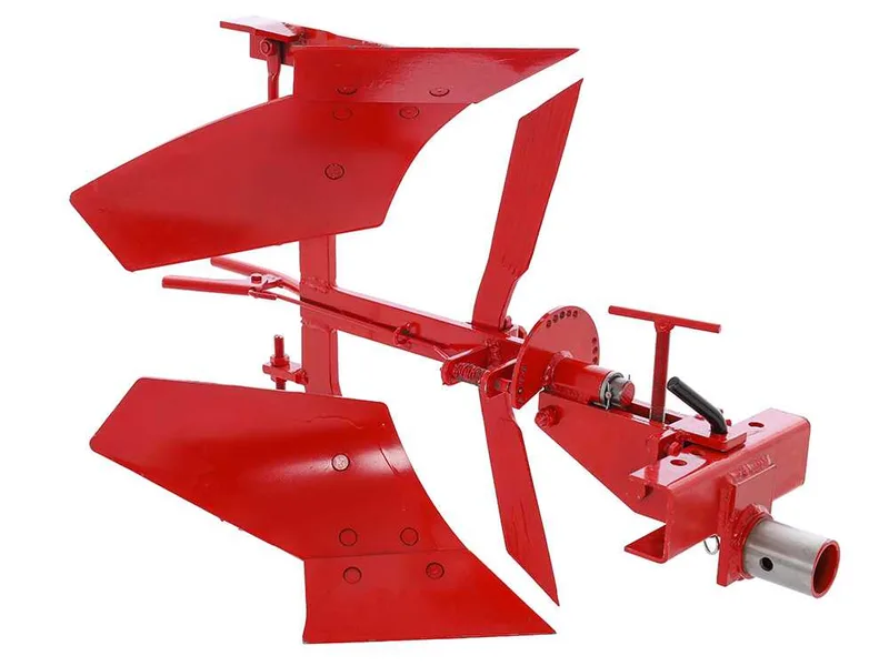 Charrue réversible à versoir pivotant V180-05 avec attache rapide réglable et barre porte-outils - Pour motoculteurs de 6 à 10 CV