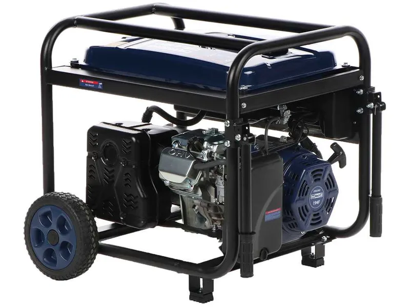 BullMach AMBRA 13800 E - Groupe électrogène sur chariot à essence avec AVR 10 kW - Continu 9 kW Monophasé