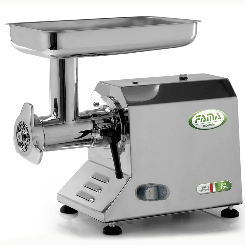 Fama TIK12 UNIKO - Hachoir à viande électrique - Corps et groupe de hachage en acier inox - 400V